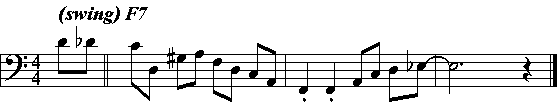 sample bass line